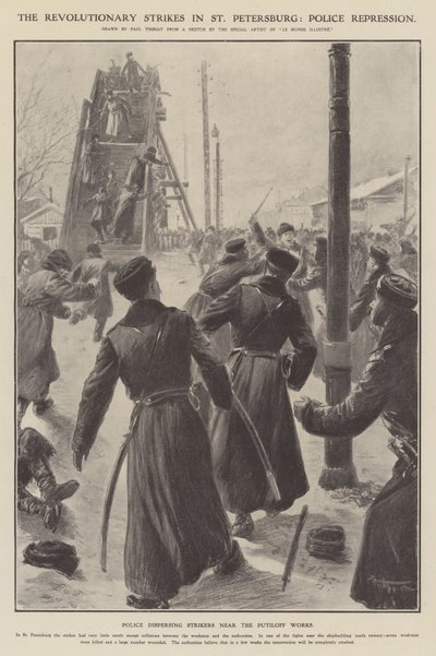 The Revolutionary Strikes in St Petersburg: Police Repression by Paul Thiriat